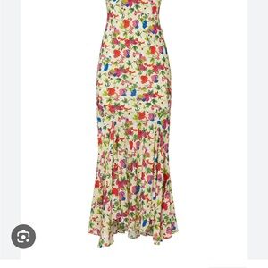 Saloni Daphne C Dress Silk Cap Sleeves V Neck 8